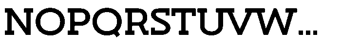 Hopera Slab Variable Hopera Slab Extra Wide Medium Font UPPERCASE