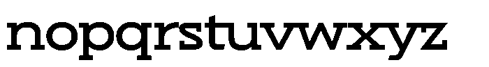 Hopera Slab Variable Hopera Slab Extra Wide Medium Font LOWERCASE