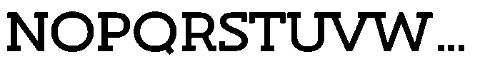 Hopera Slab Variable Hopera Slab Extra Wide Regular Font UPPERCASE