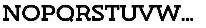 Hopera Slab Variable Hopera Slab Extra Wide Semi Bold Font UPPERCASE
