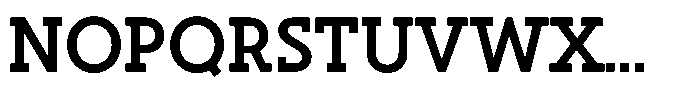 Hopera Slab Variable Hopera Slab Medium Font UPPERCASE