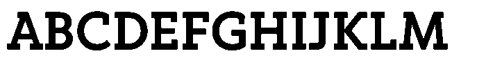 Hopera Slab Variable Hopera Slab Semi Bold Font UPPERCASE