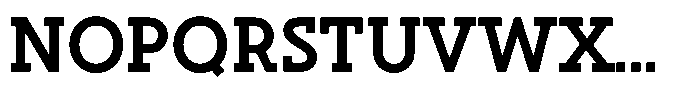 Hopera Slab Variable Hopera Slab Semi Bold Font UPPERCASE