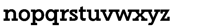 Hopera Slab Variable Hopera Slab Semi Bold Font LOWERCASE