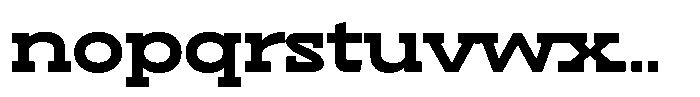 Hopera Slab Variable Hopera Slab Ultra Wide Black Font LOWERCASE