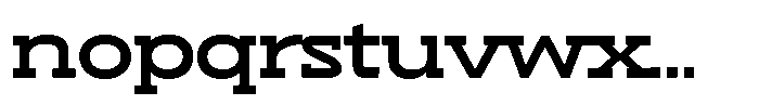 Hopera Slab Variable Hopera Slab Ultra Wide Bold Font LOWERCASE