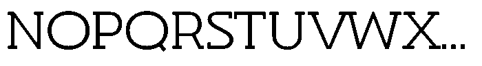 Hopera Slab Variable Hopera Slab Ultra Wide Extra Light Font UPPERCASE