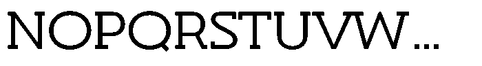 Hopera Slab Variable Hopera Slab Ultra Wide Light Font UPPERCASE