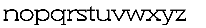Hopera Slab Variable Hopera Slab Ultra Wide Light Font LOWERCASE