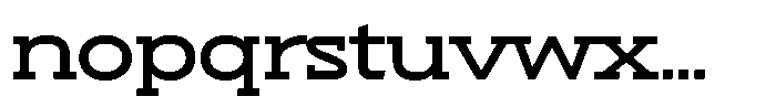 Hopera Slab Variable Hopera Slab Ultra Wide Medium Font LOWERCASE