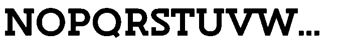 Hopera Slab Variable Hopera Slab Wide Bold Font UPPERCASE