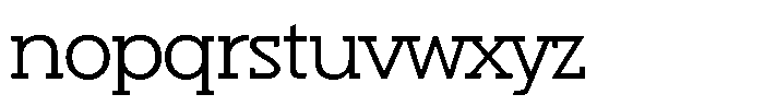 Hopera Slab Variable Hopera Slab Wide Extra Light Font LOWERCASE