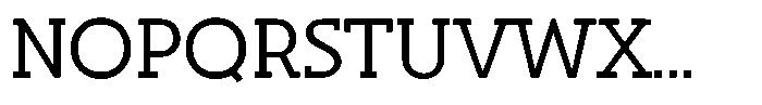 Hopera Slab Variable Hopera Slab Wide Light Font UPPERCASE