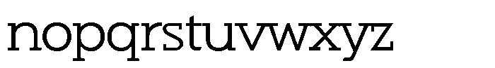Hopera Slab Variable Hopera Slab Wide Light Font LOWERCASE