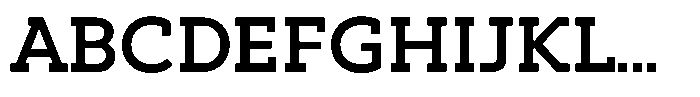 Hopera Slab Variable Hopera Slab Wide Medium Font UPPERCASE