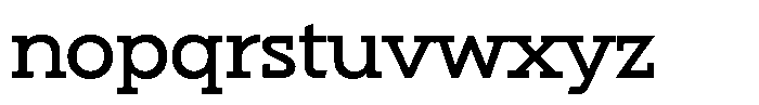 Hopera Slab Variable Hopera Slab Wide Regular Font LOWERCASE