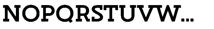 Hopera Slab Variable Hopera Slab Wide Semi Bold Font UPPERCASE