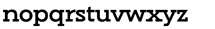 Hopera Slab Variable Hopera Slab Wide Semi Bold Font LOWERCASE
