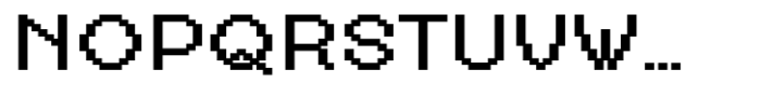 Hopixel Bold Expanded Font UPPERCASE