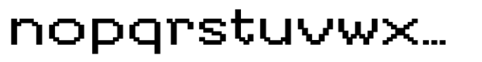 Hopixel Bold Expanded Font LOWERCASE