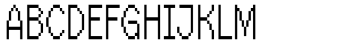 Hopixel Condensed Font UPPERCASE