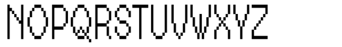 Hopixel Condensed Font UPPERCASE