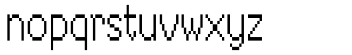Hopixel Condensed Font LOWERCASE