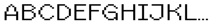 Hopixel Expanded Font UPPERCASE