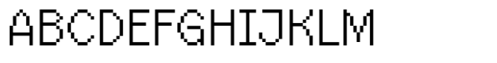 Hopixel Regular Font UPPERCASE