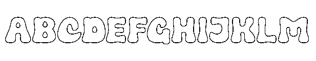 Hoptune Inline Font UPPERCASE