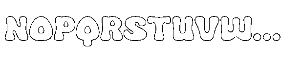 Hoptune Inline Font UPPERCASE