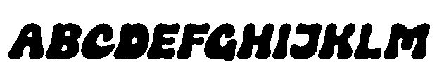 Hoptune Slant Font UPPERCASE