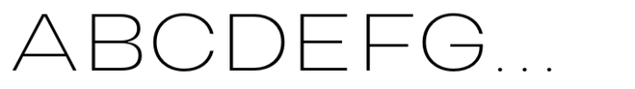Horae Extra Light Font UPPERCASE