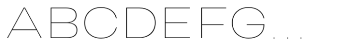 Horae Thin Font UPPERCASE