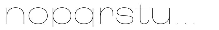 Horae Thin Font LOWERCASE