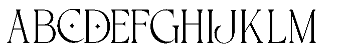 Horia Garden Font UPPERCASE