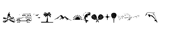 Horizon Light Dingbat Regular Font UPPERCASE