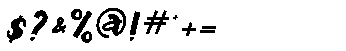 Horn Pop Regular Font OTHER CHARS