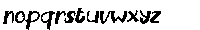 Horn Pop Regular Font LOWERCASE