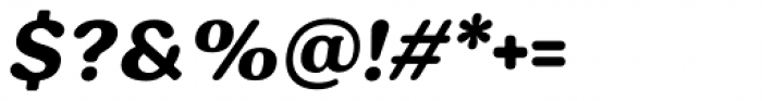 Hornbill Extra Bold Italic Font OTHER CHARS