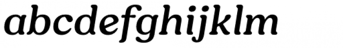 Hornbill Semi Bold Italic Font LOWERCASE