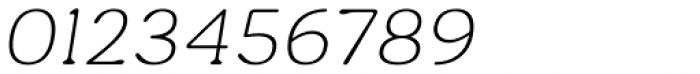Hornbill Thin Italic Font OTHER CHARS