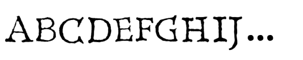 Horologium Font UPPERCASE