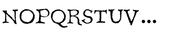 Horologium Font UPPERCASE