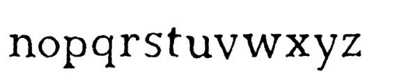 Horologium Font LOWERCASE