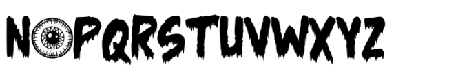 Horror Eyes Font UPPERCASE