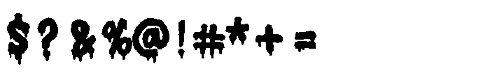 Horror Ghost Font OTHER CHARS