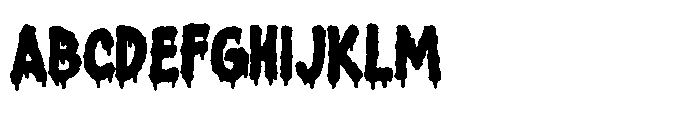 Horror Ghost Font UPPERCASE