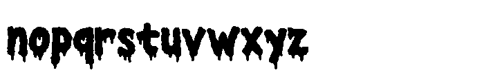Horror Ghost Font LOWERCASE