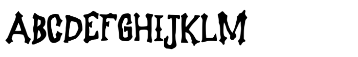 Horror Night Font UPPERCASE